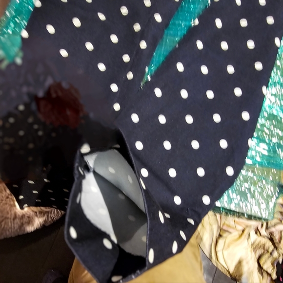 Banana Republic Pants Womens Sz 02 Blue White Polka Dot Skinny Low-Rise Jegging - Picture 6 of 7